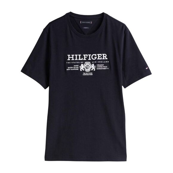 Tommy Hilfiger Mens Embroidered Logo T-Shirt / Blue